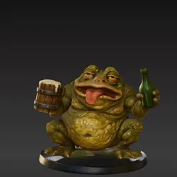 The Drunkard Frog - RPG Miniature