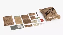 US Military MRE Ration Pack with Food 3D model