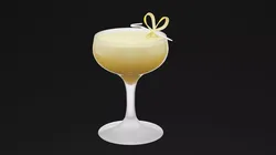 Yellow Lemon Cocktail Low-poly 3D model
