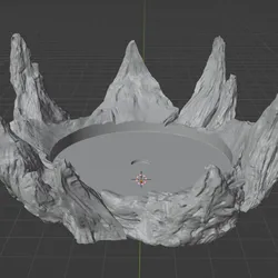 60mm to 100mm Base Extender (Jagged Rocks)