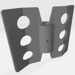 Angled Perforated Paddle Impeller – 60 mm Diameter