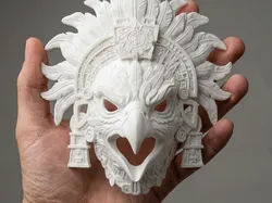 Aztec Eagle Warrior - Free 3D Print Model