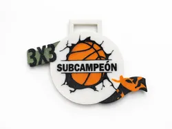 Basketball Runner-up Medal | Basketball Medal  - Free 3D Print Model