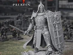 Diablo 4 Paladine 75mm tabletop  - Free 3D Print Model