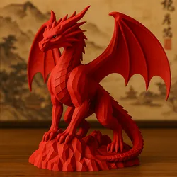 Dragon– 3D Printable Fantasy Statue for Desk