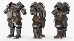 Fantasy Dwarven Iron Armor 3D model