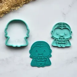 Halloween Vampire Cookie Cutter - Spooky 3D Printed STL - Ultra-Sharp Dracula Cutter for Party Treats