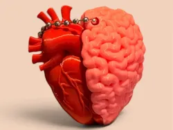 Heart Brain Keychain - Free 3D Print Model