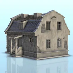 House damaged 4 - Modern WW2 WW1 Western Eastern Front Normandy Stalingrad