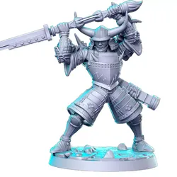 Kuroda Nodachi Wielding Samurai VI - Collectible Hero Figurine 3D print model
