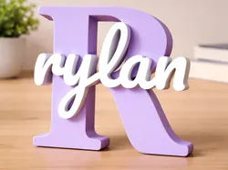 Letter R Name Rylan - Free 3D Print Model