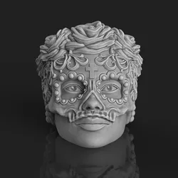 Mexican girls head mask