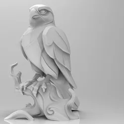 Mystical Falcon minimalist Sculpture