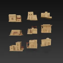 PACK OF ARABIAN HOUSES-PJH3D