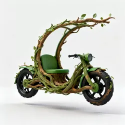 Realistic Stylized Elven Scooter 3D Model Low-poly 3D model
