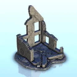 Ruin of house 7 - Modern WW2 WW1 Western Eastern Front Normandy Stalingrad