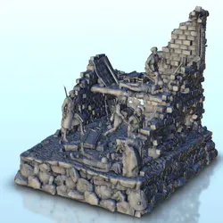 Ruin of house with Russian world war defenders 9 - Modern WW2 Eastern Front USSR Moscow Stalingrad