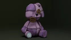 Creepy Cute broken plush toy 3D model