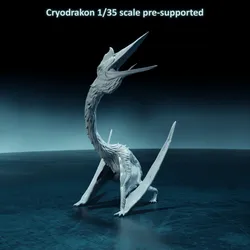 Cryodrakon call 1-35 scale pre-supported pterosaur