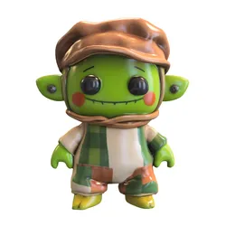 Cute Forest Goblin Chibi  Game Ready 3D model