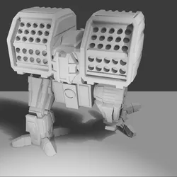 Echo Tech- Druzhina Missle Fire Support Mech- FDM Printable