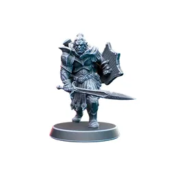 Hobgoblin On 1 Inch Base III - Detailed Tabletop Figurine 3D print model