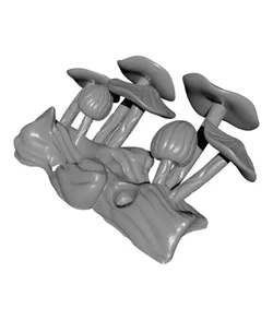 Mushrooms Wall Hanging, Decorative Statue, Wall Art, Wood Carving, Sculpture,  Fungi Wall Decor