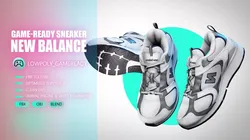 New Balance Game-Ready Sneaker Low-poly 3D model