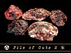 Pile of Guts 2  Low-poly 3D model