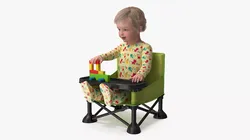 Portable Booster Chair with Child 3D model