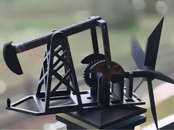 Pumpjack Wind-powered Whirligig - Free 3D Print Model