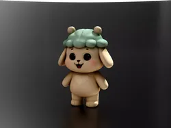 Rabbit doll 4 3D print model