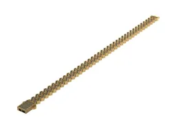 SILVER AND GOLD CUBAN BRACELET  3D print model