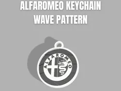 AlfaRomeo Wave Keychain - Free 3D Print Model