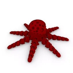 Articulated Flexi Octopus 3D print model