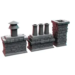 Chimneys 3D Print STL Miniature RPG 3D print model