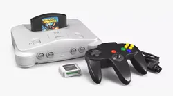 Complete Retro Game Console Set 3D model