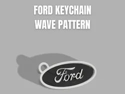Ford Wave Keychain - Free 3D Print Model