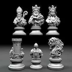 Luxury Chess Set Premium Fantasy 3D Models 3D print model