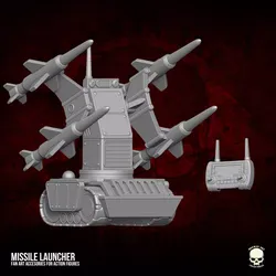 Missile Launcher 3D printable Files For Action Figures 3D print model