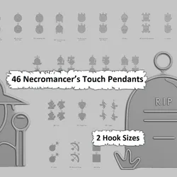 💀 Necromancer’s Touch – Pendant Collection (STL)