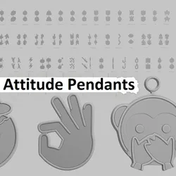 🧷 Punk Attitude – STL Pendant Collection