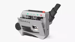 Retro Talkboy Deluxe Cassette Recorder with Tape 3D model