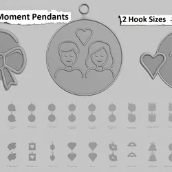 💘 Romantic Moments – STL Pendant Collection
