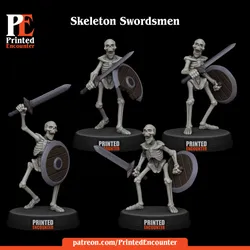 Skeleton Swordsmen Bare