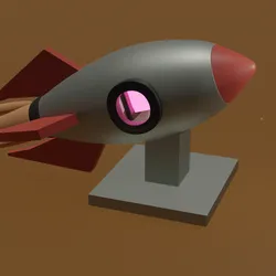 space rocket lamp