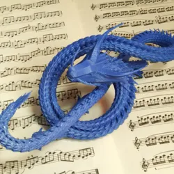 Treble clef dragon