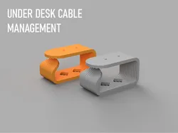 Under-desk cable management - Free 3D Print Model