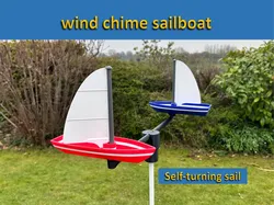 Wind chime sailboat - Free 3D Print Model
