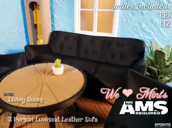 WLM - Three Seather Loveseat Leather Sofa - Free 3D Print Model